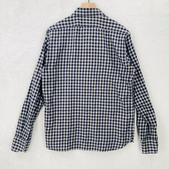 Rag & Bone Button Up Shirt Mens Medium Gray Plaid Long Sleeve Tailored Workwear - Picture 11 of 15